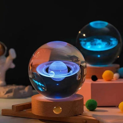 Lumera™ CrystalBall - 3D Zonnestelsel Kristallen Bal Met LED Licht