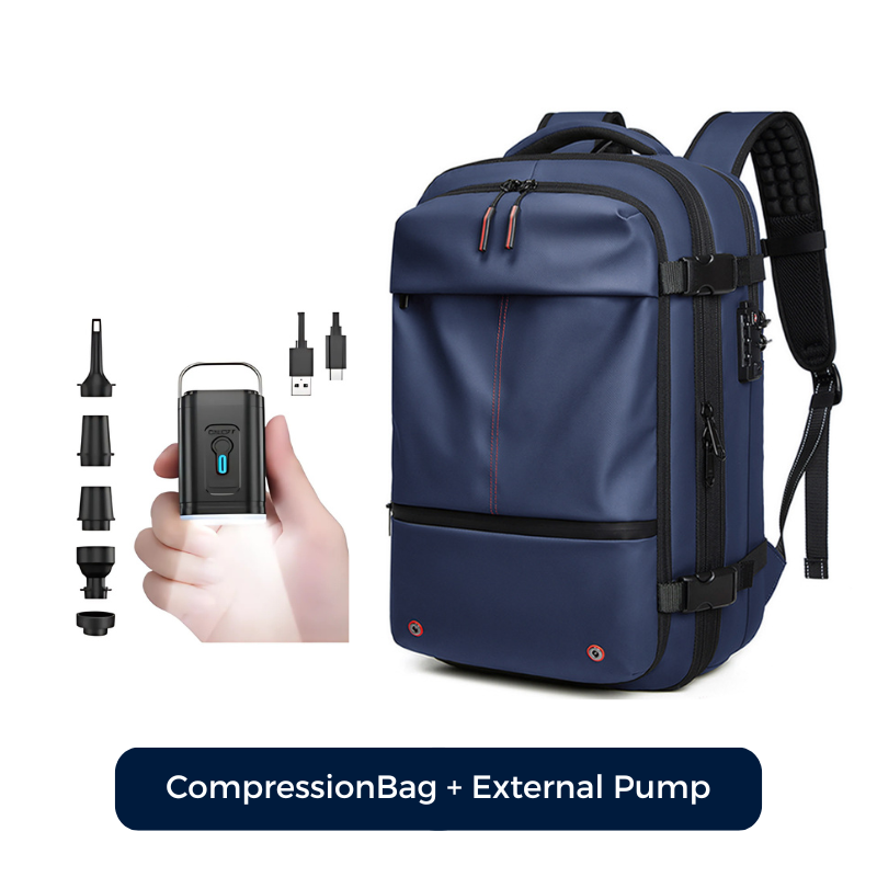 CompressionBag™ – Ruimte Besparende Compressie Vacuüm Reistas