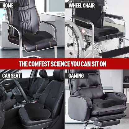 Comforta™ – Geheugenschuim Coccyx Ontlastend Zitkussen