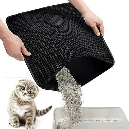 Pettly™ LitterMat – Hygiënische Anti-Verspreiding Kattenbak Mat