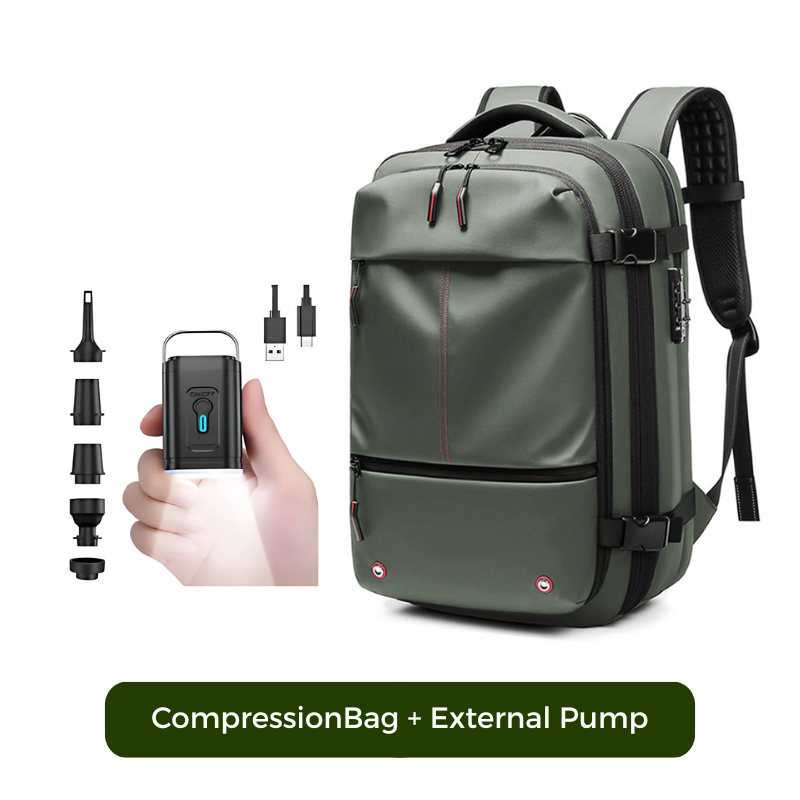 CompressionBag™ – Ruimte Besparende Compressie Vacuüm Reistas