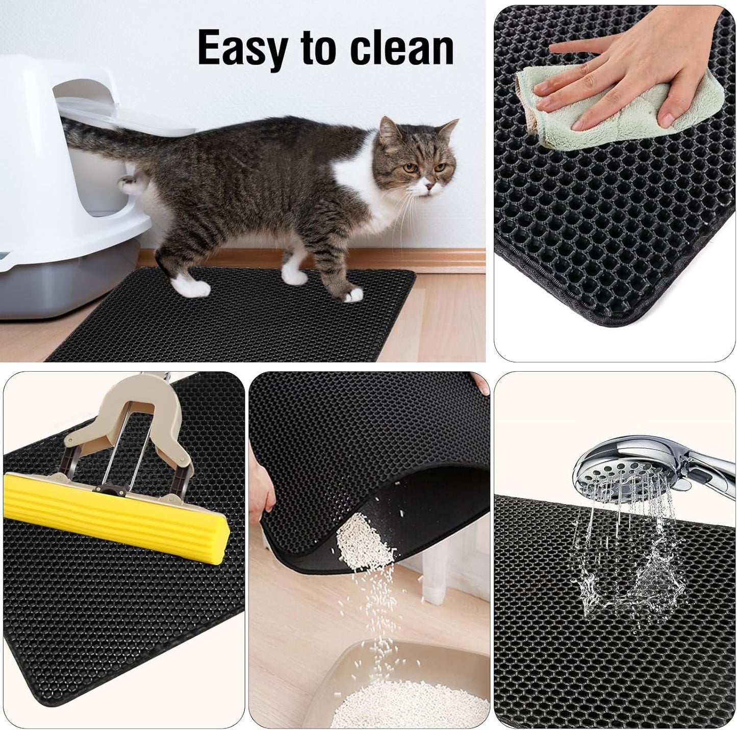 Pettly™ LitterMat – Hygiënische Anti-Verspreiding Kattenbak Mat