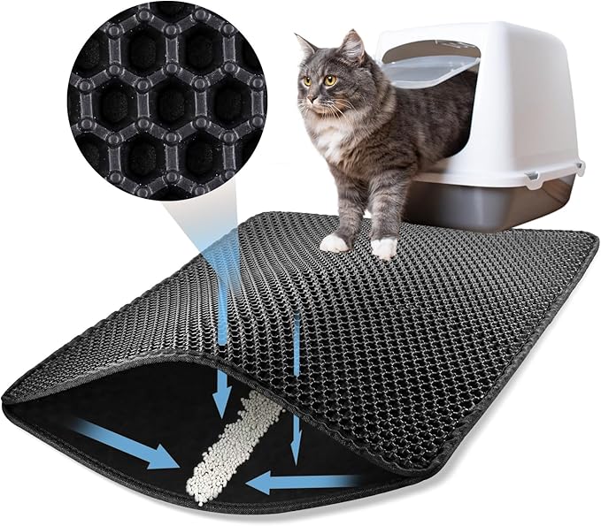 Pettly™ LitterMat – Hygiënische Anti-Verspreiding Kattenbak Mat
