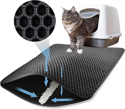 Pettly™ LitterMat – Hygiënische Anti-Verspreiding Kattenbak Mat