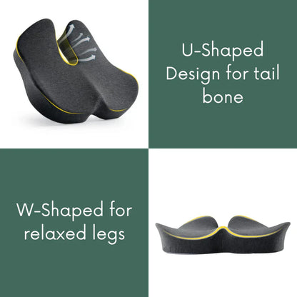 Comforta™ – Geheugenschuim Coccyx Ontlastend Zitkussen