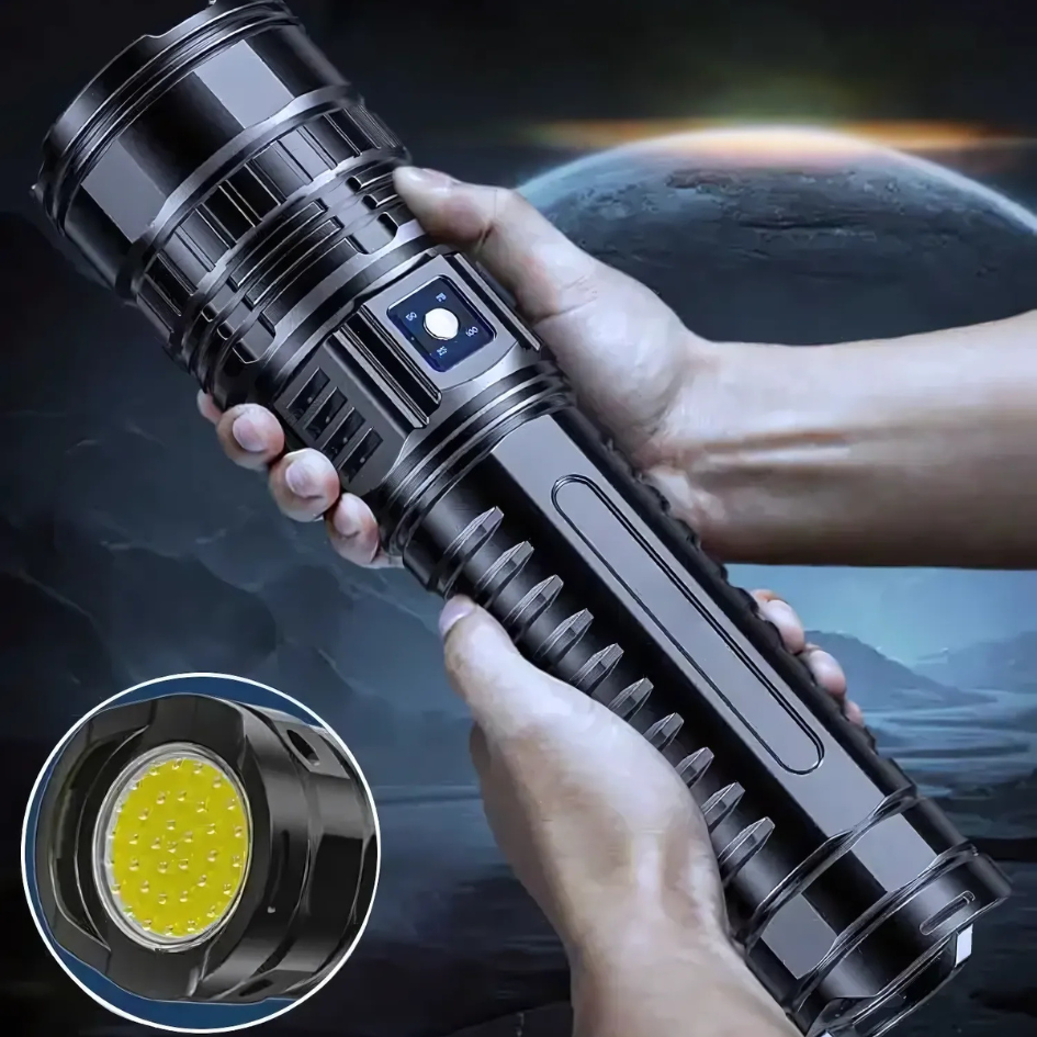 Lumera™ AdjustableFlashlight: Ultraheldere Oplaadbare Zaklamp Met Verstelbare Bundel