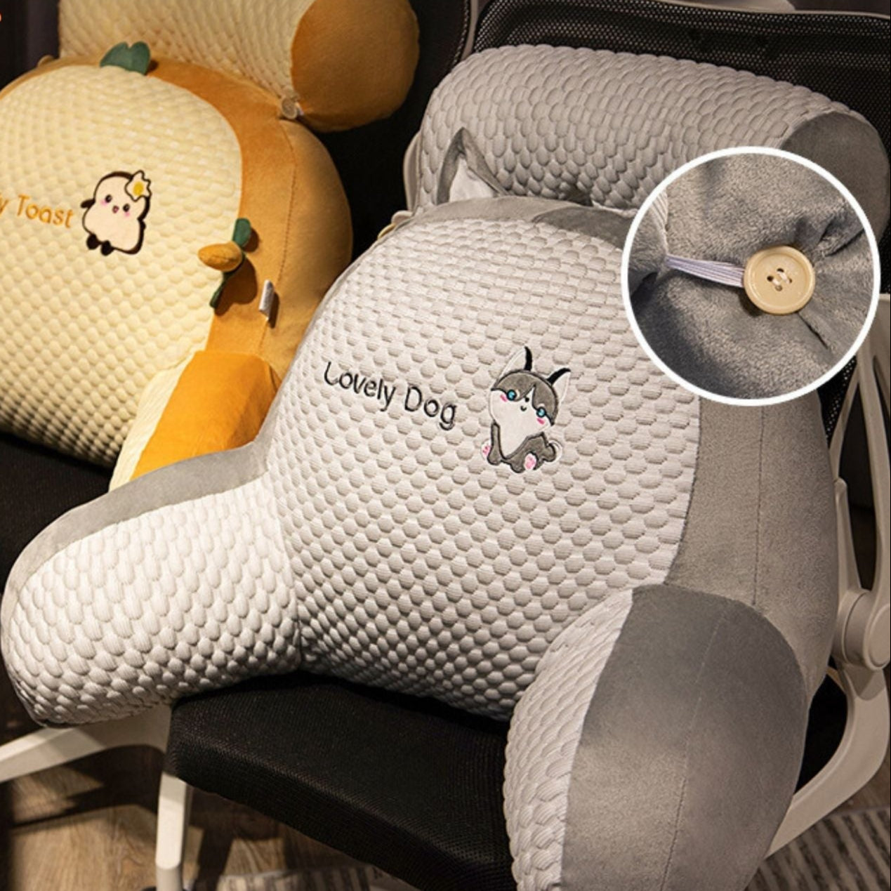 RestComfort™ BackPillow – Ergonomisch Rug- & Zitkussen voor Bank en Bed