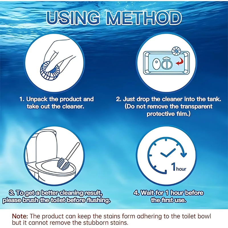 AquaScrub™ Drop-In Tablets – Automatische Reiniger voor Fris & Kalkvrij Toilet