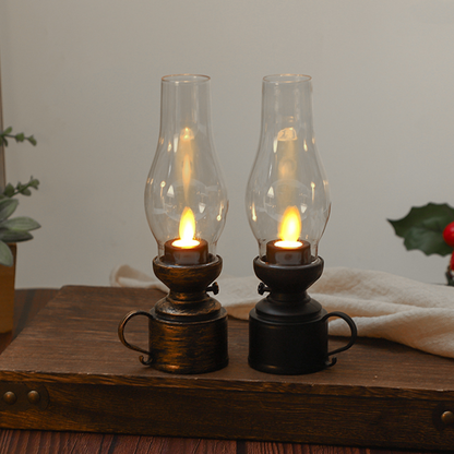 Lumera™ VintageLamp  Vintage LED Kerosine Lamp Met Flikkerend Vlam