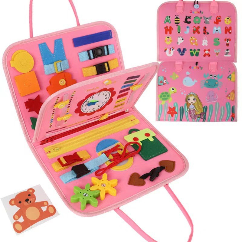 BusyBuddies Board Zintuiglijk Fijne Motoriek Montessori Educatief Busy Board