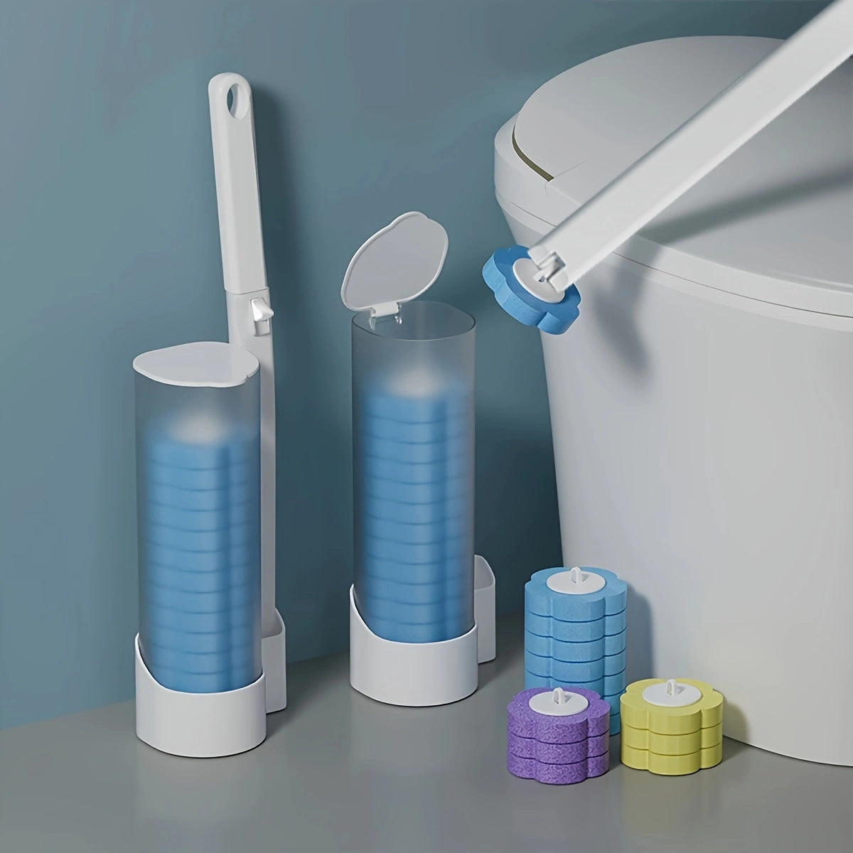 AquaScrub™ FlexiBrush – Wegwerp Reinigingskop voor Hygiënische Toiletranden