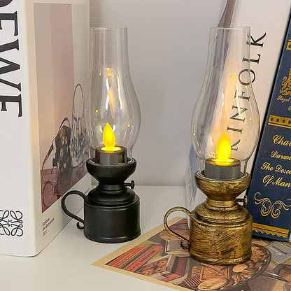 Lumera™ VintageLamp  Vintage LED Kerosine Lamp Met Flikkerend Vlam