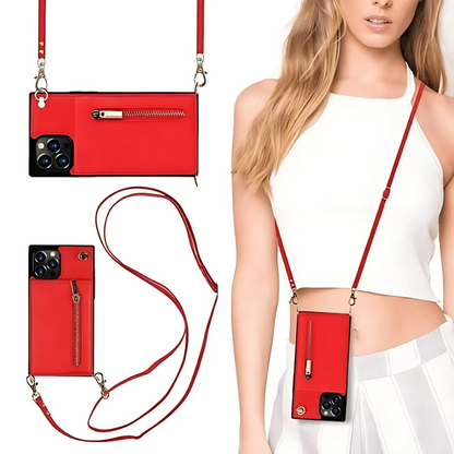 PocketLoop™ Crossbody Telefoonhoes – Portemonnee & Kaarthouder in Één