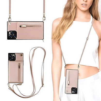 PocketLoop™ Crossbody Telefoonhoes – Portemonnee & Kaarthouder in Één