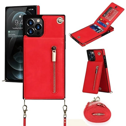 PocketLoop™ Crossbody Telefoonhoes – Portemonnee & Kaarthouder in Één