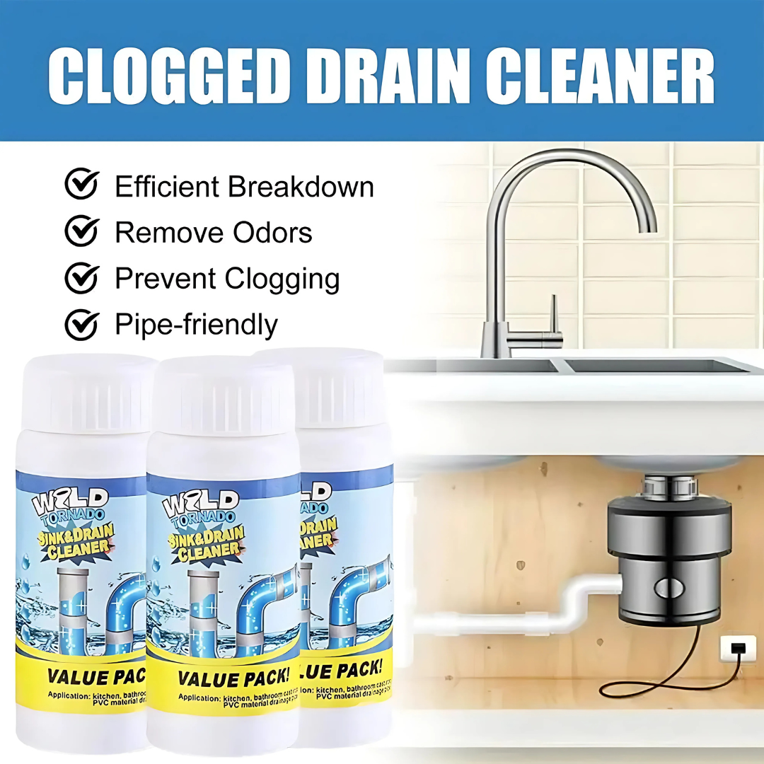 CleanPro™ PipeCleaner – Krachtige Gootsteen- & Afvoerreiniger Poeder