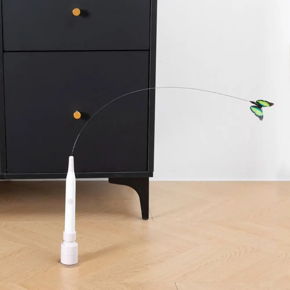Pettly™ DancingButterfly: Werkt Op Batterijen Interactief Speels Dansend Vlinder Voor Katten