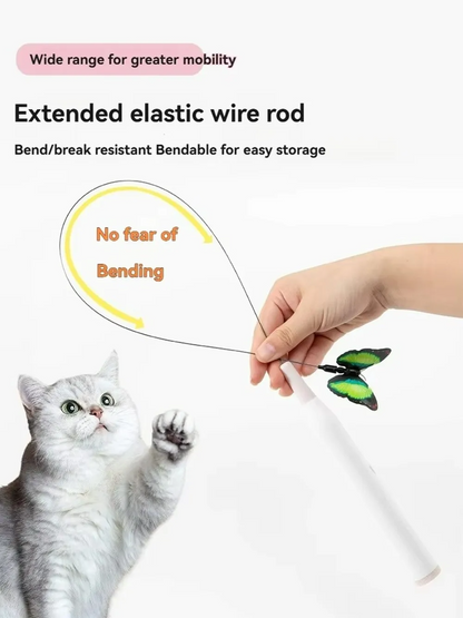 Pettly™ DancingButterfly: Werkt Op Batterijen Interactief Speels Dansend Vlinder Voor Katten