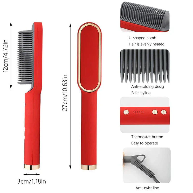 Glow ® CeramicBrush- Haar Stijltang en Kruller Borstel