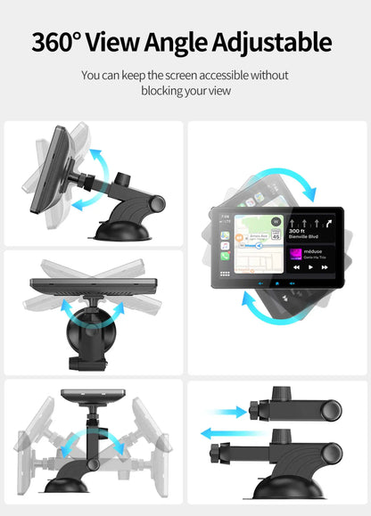 TechDrive™ CarPlay – 7 Inch Draadloze Draagbare Apple & Android Auto Scherm