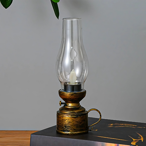 Lumera™ VintageLamp  Vintage LED Kerosine Lamp Met Flikkerend Vlam
