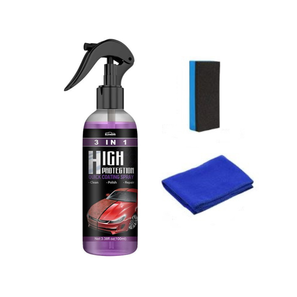 Cleaner Pro° CarSpray – 3-in-1 Waterloze Auto Coating & Polish Spray