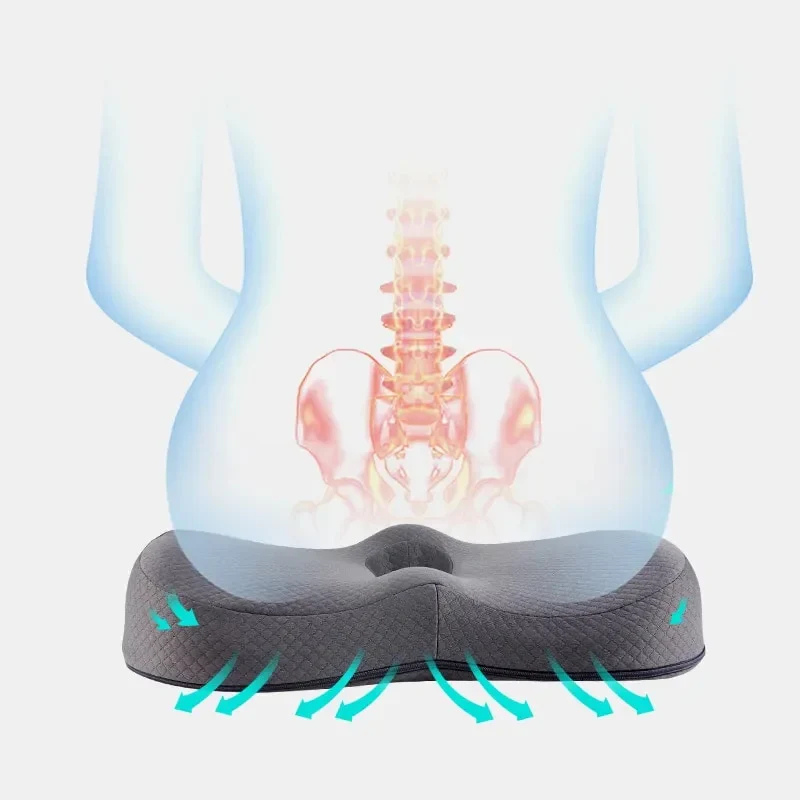 Comforta™ – Geheugenschuim Coccyx Ontlastend Zitkussen