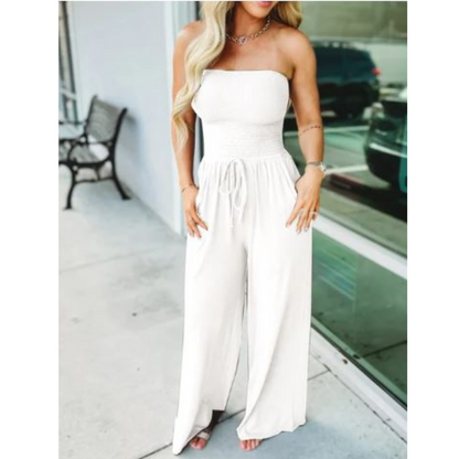 Luvine™ PureTube Jumpsuit: Buis Bovenkant Effen Kleur Jumpsuit