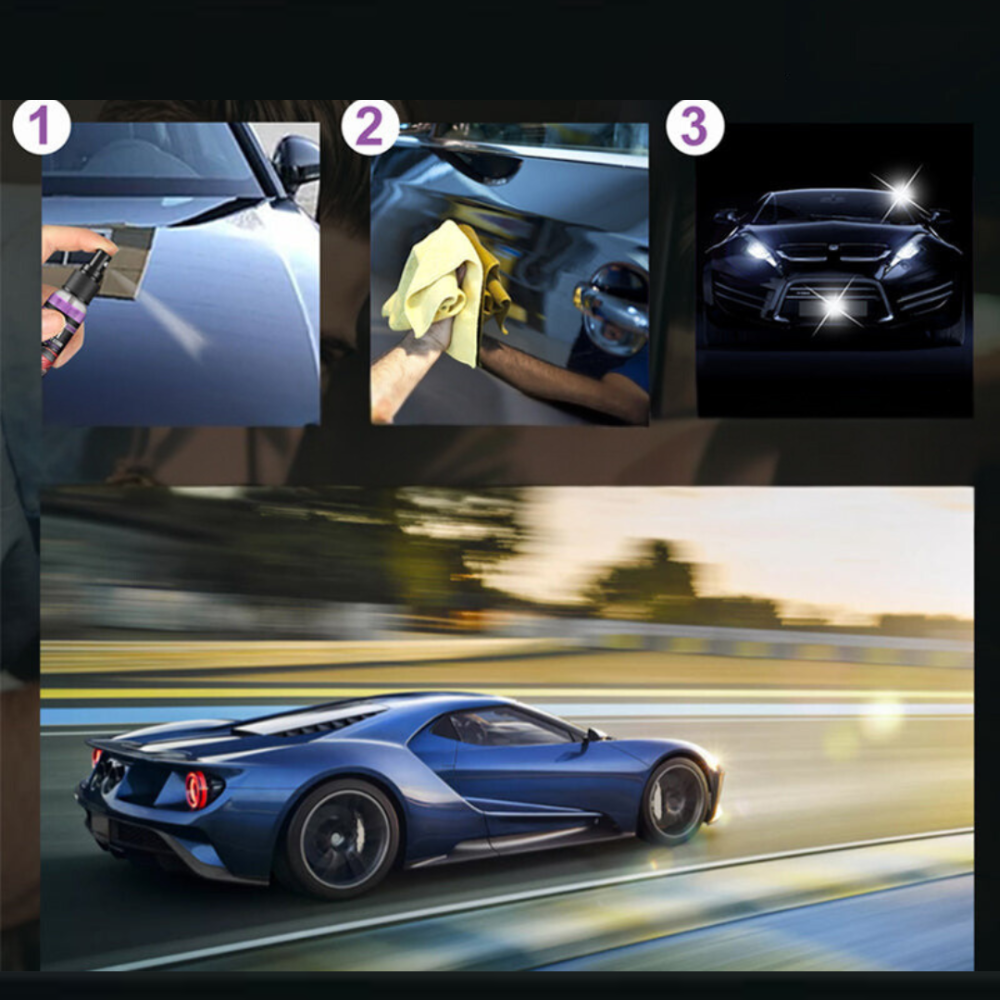 Cleaner Pro° CarSpray – 3-in-1 Waterloze Auto Coating & Polish Spray