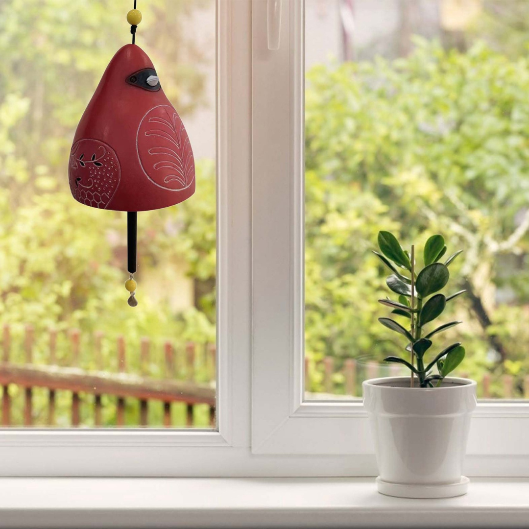 BirdChime™ – Handgemaakte Natuurklok met Vogelzang voor Balkon & Tuin
