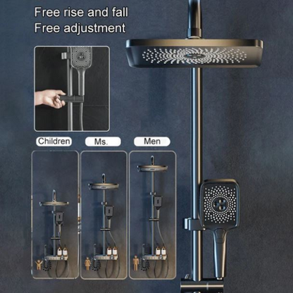 AquaLux™ ShowerSet – Wandgemonteerde Regendouche met Hoge Druk