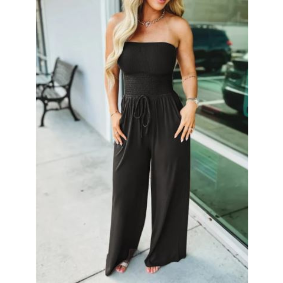 Luvine™ PureTube Jumpsuit: Buis Bovenkant Effen Kleur Jumpsuit