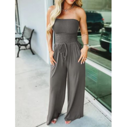 Luvine™ PureTube Jumpsuit: Buis Bovenkant Effen Kleur Jumpsuit