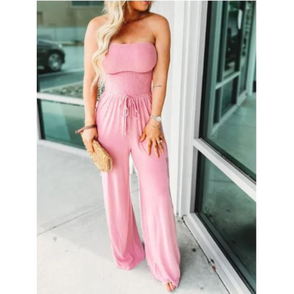 Luvine™ PureTube Jumpsuit: Buis Bovenkant Effen Kleur Jumpsuit
