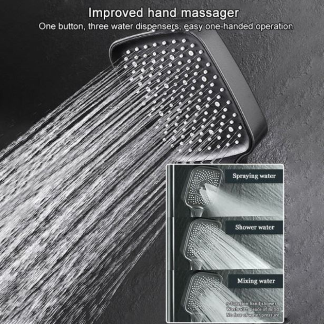 AquaLux™ ShowerSet – Wandgemonteerde Regendouche met Hoge Druk