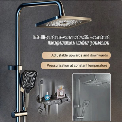 AquaLux™ ShowerSet – Wandgemonteerde Regendouche met Hoge Druk