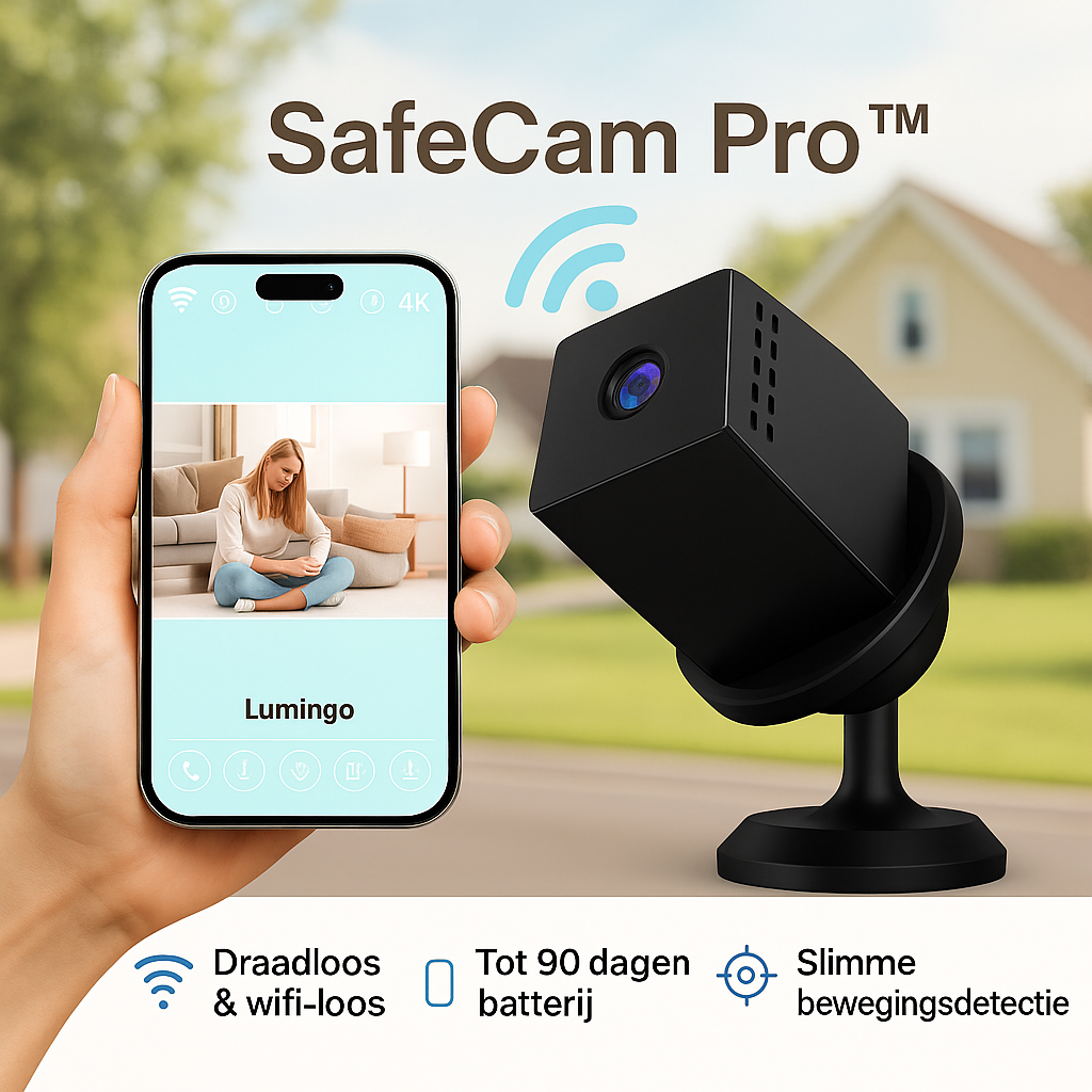 SafeCam Pro™ | Altijd beveiligd – zelfs zonder internet of stroom