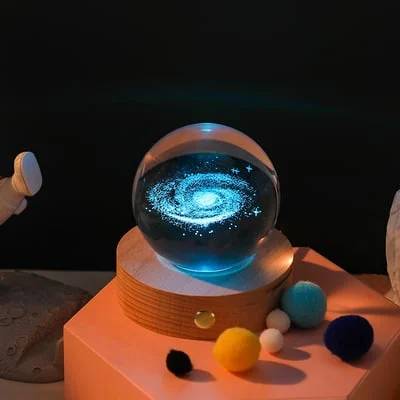 Lumera™ CrystalBall - 3D Zonnestelsel Kristallen Bal Met LED Licht