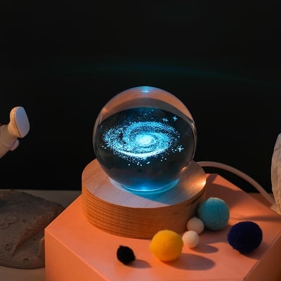 Lumera™ CrystalBall - 3D Zonnestelsel Kristallen Bal Met LED Licht