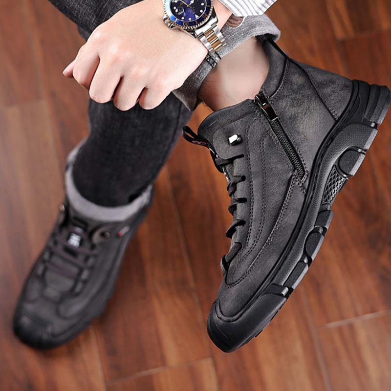 Luvine™ WarmBoots: Heren Enkellengte Warme Winter Laarzen