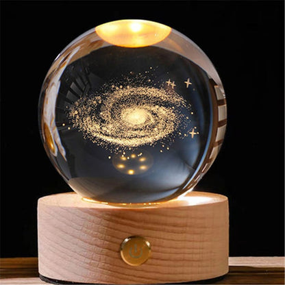Lumera™ CrystalBall - 3D Zonnestelsel Kristallen Bal Met LED Licht