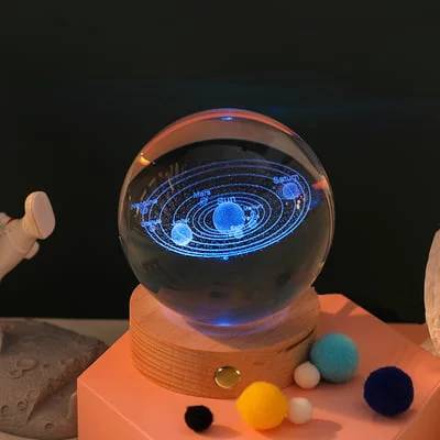 Lumera™ CrystalBall - 3D Zonnestelsel Kristallen Bal Met LED Licht