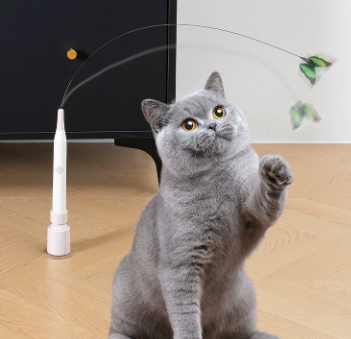 Pettly™ DancingButterfly: Werkt Op Batterijen Interactief Speels Dansend Vlinder Voor Katten