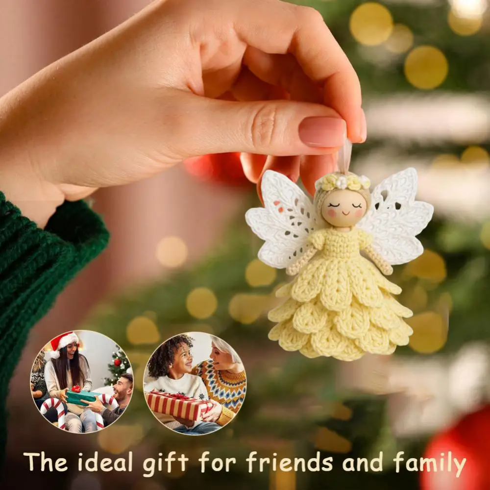 AngelCrochet Kit™ – Charmant DIY Haak Ornament voor Warm Sfeerdecor