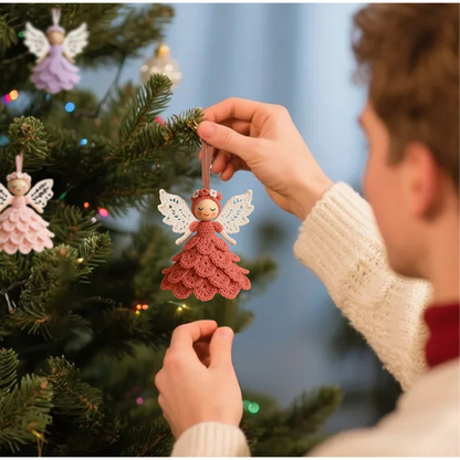 AngelCrochet Kit™ – Charmant DIY Haak Ornament voor Warm Sfeerdecor