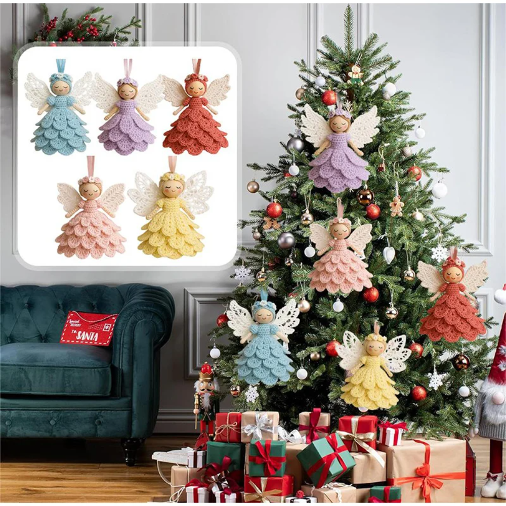 AngelCrochet Kit™ – Charmant DIY Haak Ornament voor Warm Sfeerdecor