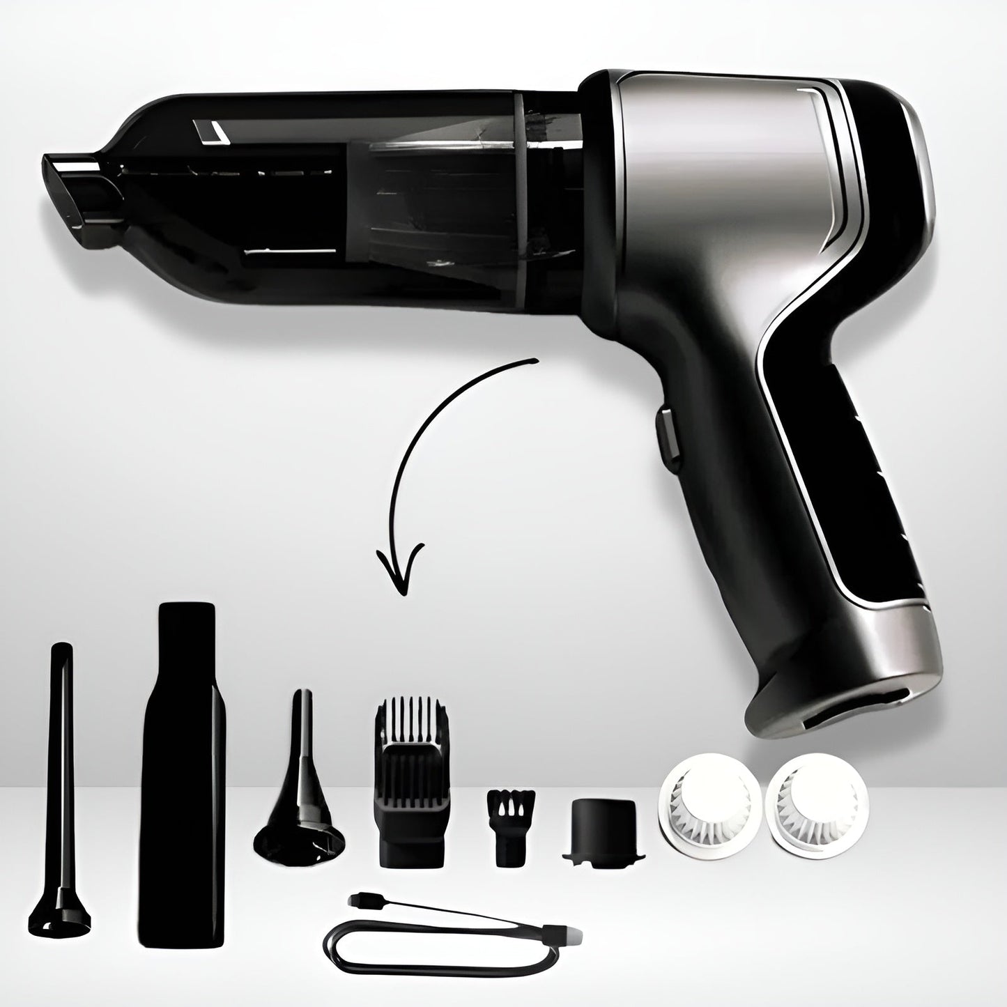 CleanPro™ AutoVac – Krachtige Draagbare Accu Stofzuiger voor Moeilijke Hoekjes