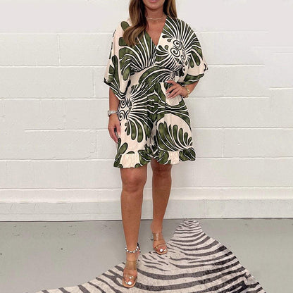 Luniva™ Short Jumpsuit – Casual Gedrukte Korte Jumpsuit voor Dames