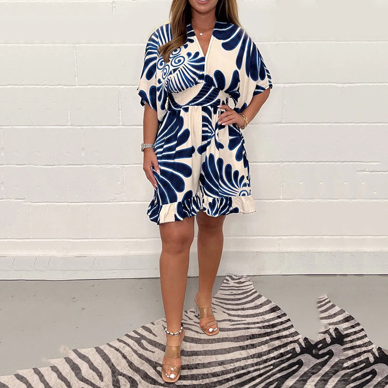 Luniva™ Short Jumpsuit – Casual Gedrukte Korte Jumpsuit voor Dames