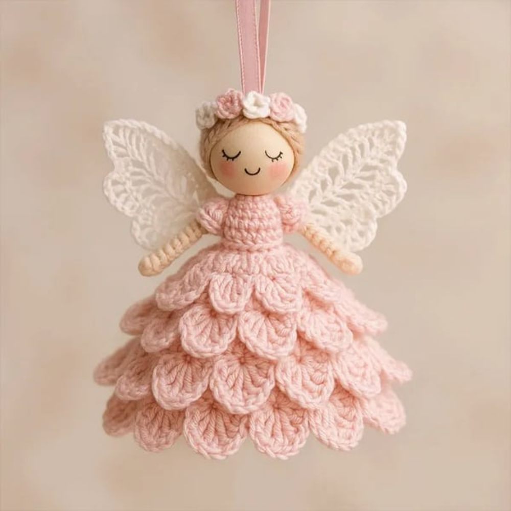 AngelCrochet Kit™ – Charmant DIY Haak Ornament voor Warm Sfeerdecor